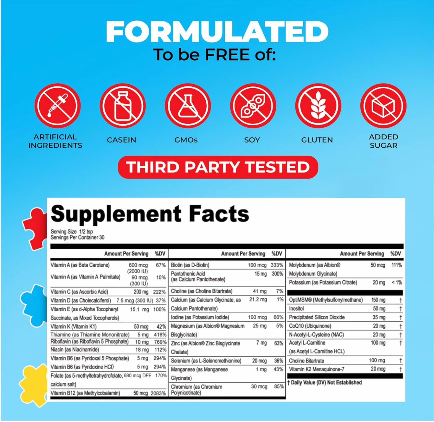 Kids Multivitamin Mineral Plus Powder