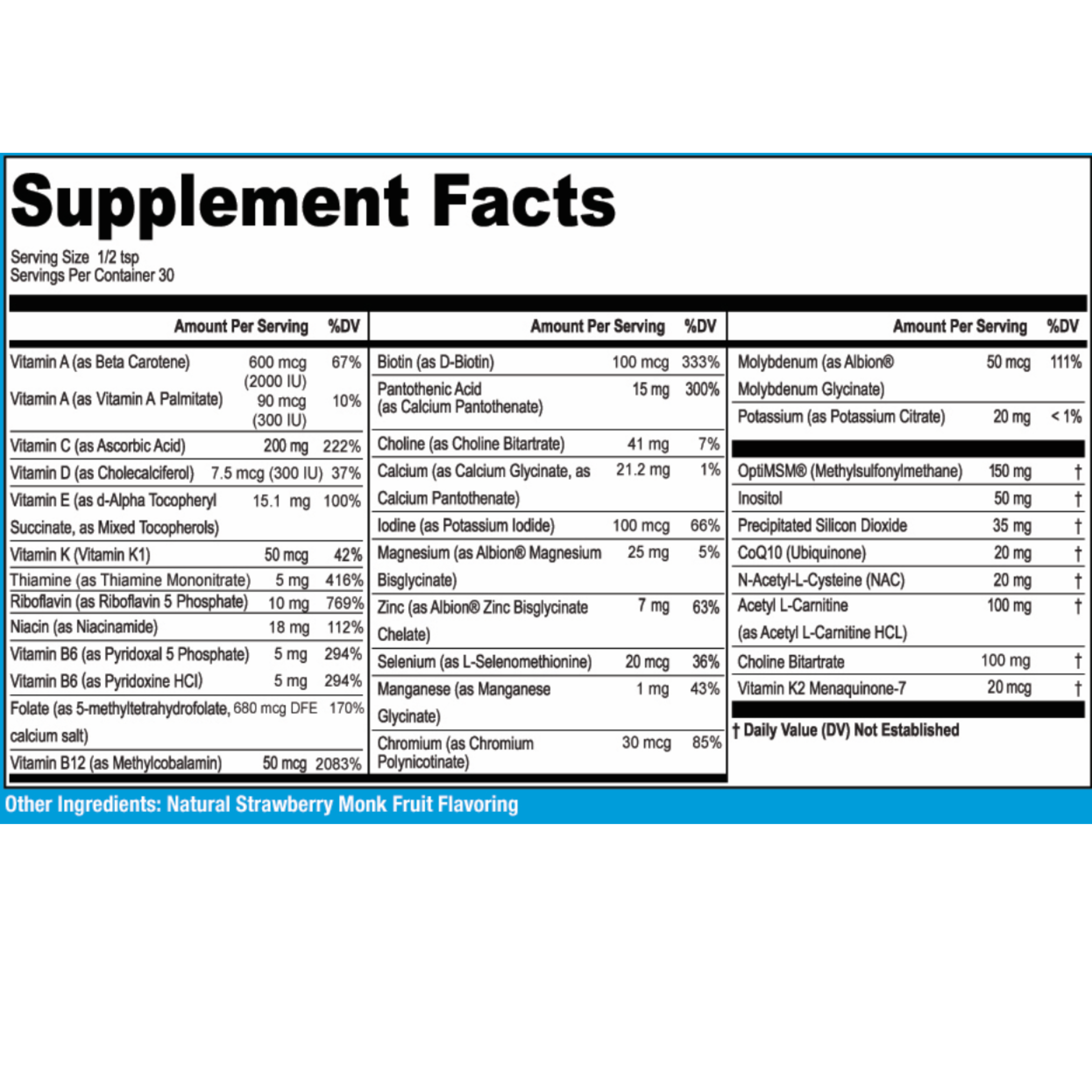 Kids Multivitamin Mineral Plus Powder